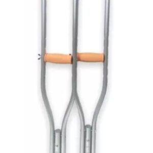 Muleta de aluminio regulable  en altura.